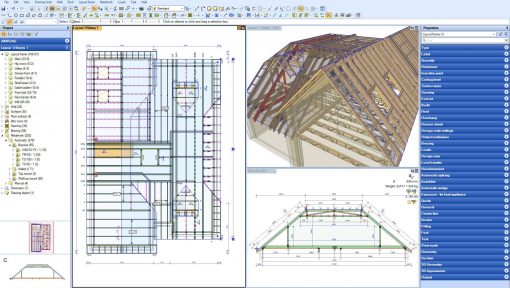 Pamir projet charpente Mitek