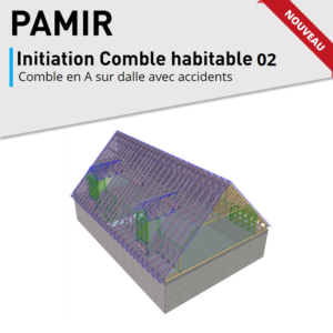 vignette PAF05 : comble en A sur dalle avec accidents